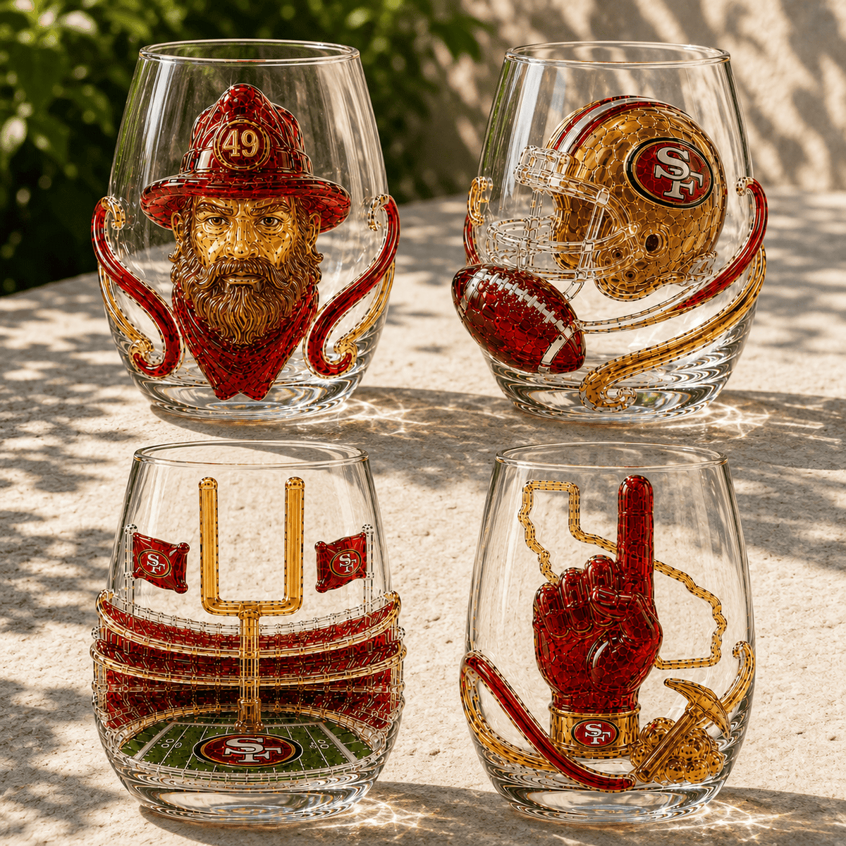 SF49 Stemless Glass Cup Set TTTT