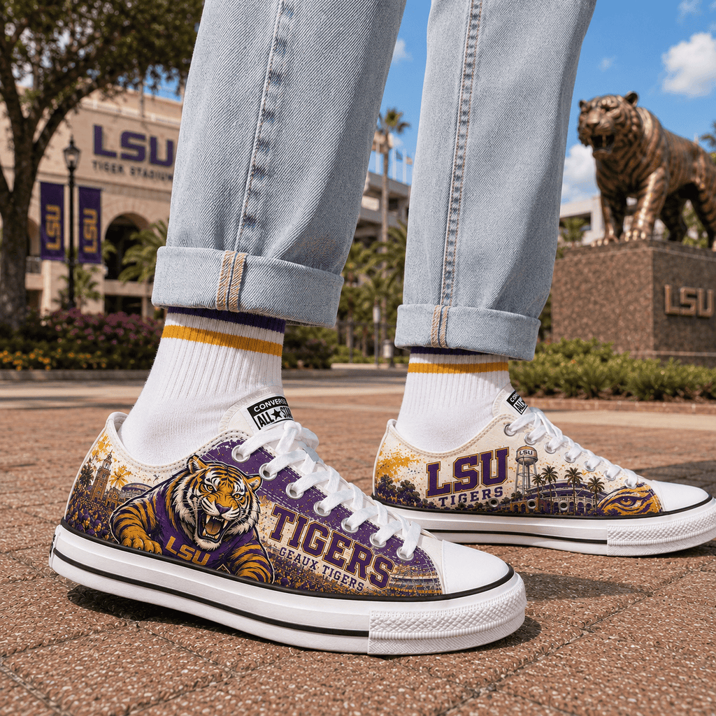 Premium LSU Loafer Shoes NHVH