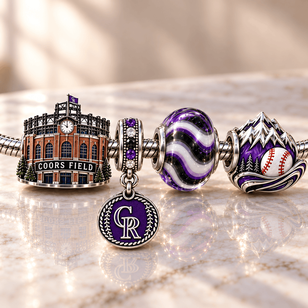 CLRDR Silver Charm Bracelet Set NHVH