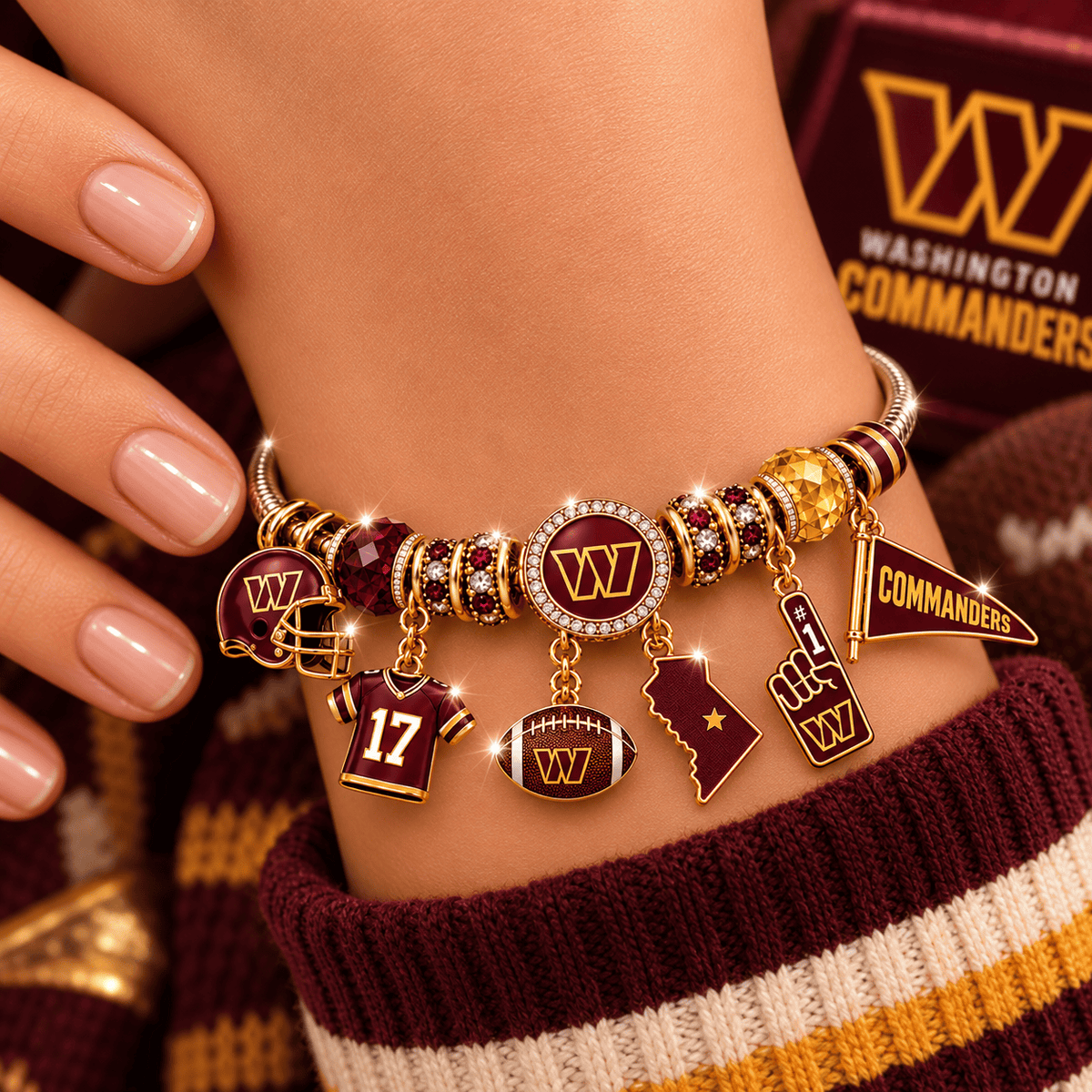 WCD Gold Charm Bracelet Set PNPA