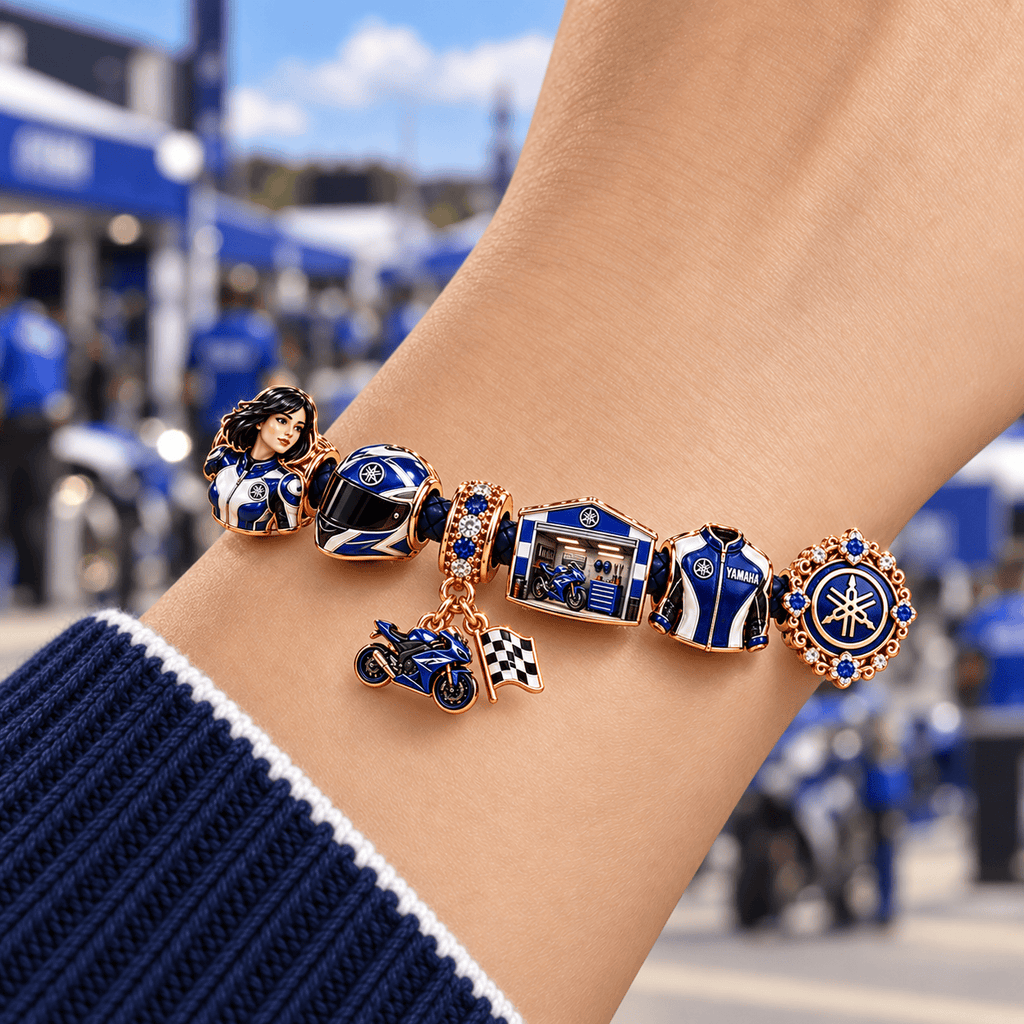 YMH Braided Leather Charm Bracelet Set NHVH